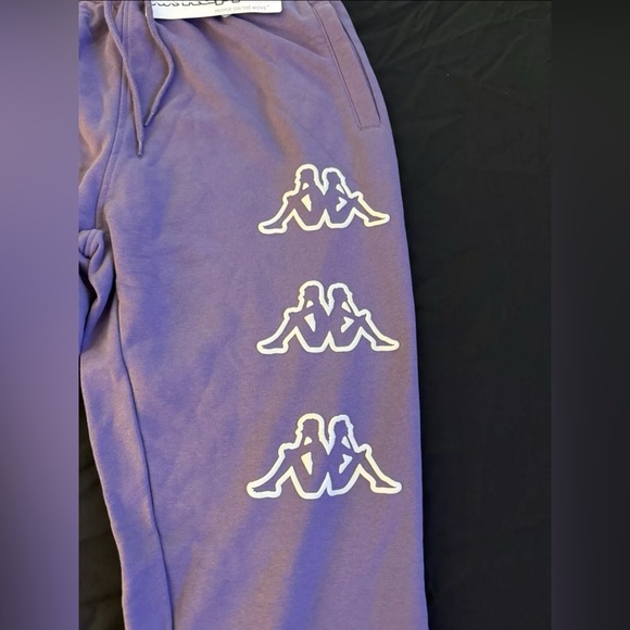 NWT Kappa Sweatpants Arsyx Men’s Joggers Size XXLarge Purple/Beige - Picture 2 of 10
